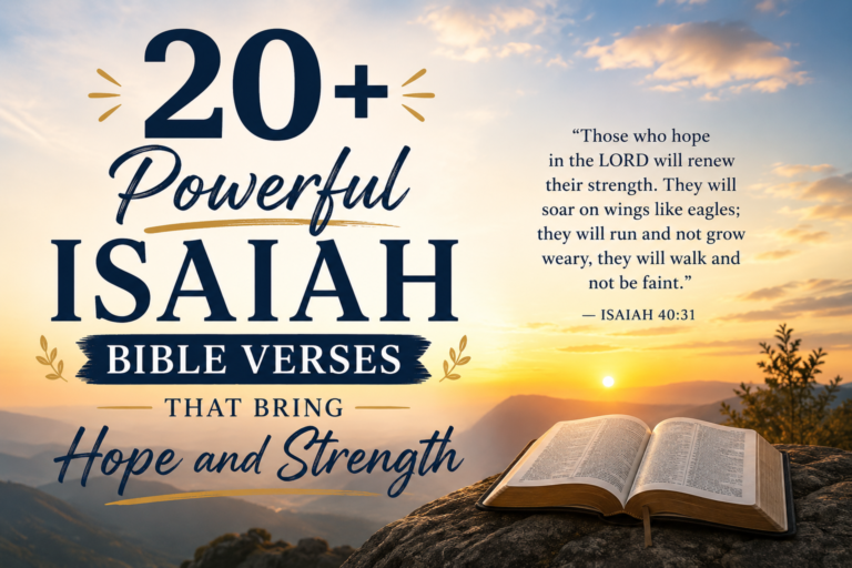 20+ Powerful Isaiah Bible Verses That Bring Hope and Strength