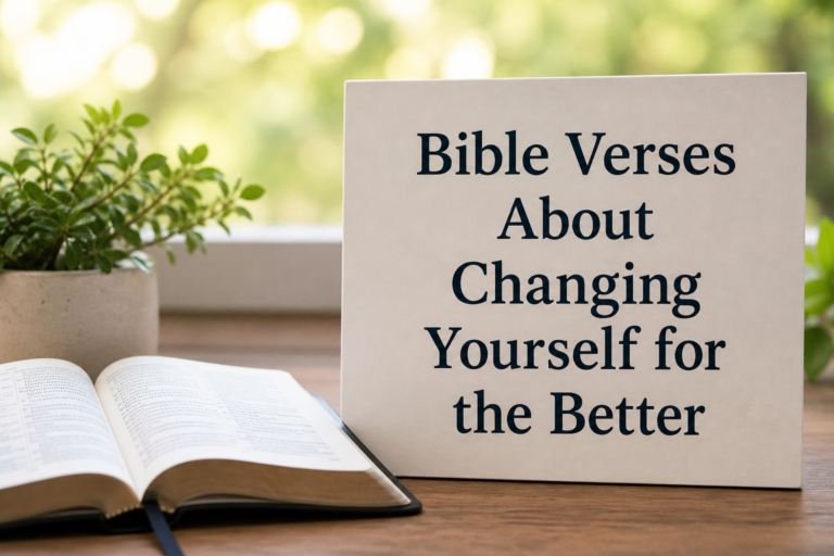 Bible Verses About Changing Yourself for the Better