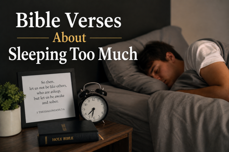 Bible Verses About Sleeping Too Much