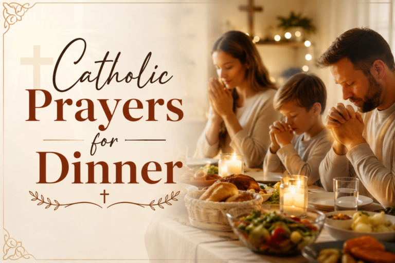 Catholic Prayers for Dinner