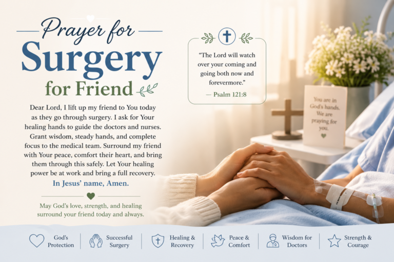 Prayer for Surgery for Friend