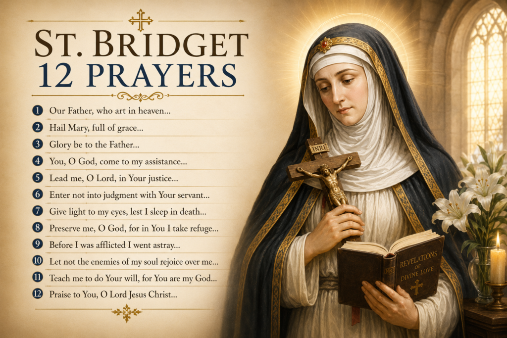 St bridget 12 prayers